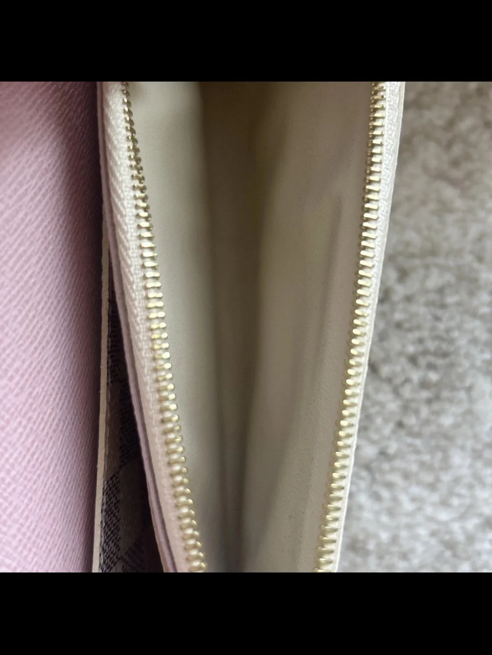 Louis Vuitton Damier Azur Sarah Wallet Pink Interior Authentic BOX NOT INCLUDED